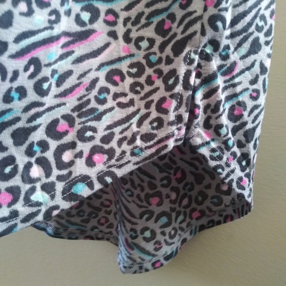 Colorful Animal Print Sleep Chemise Sleeveless Tank Gown - Picture 5 of 8